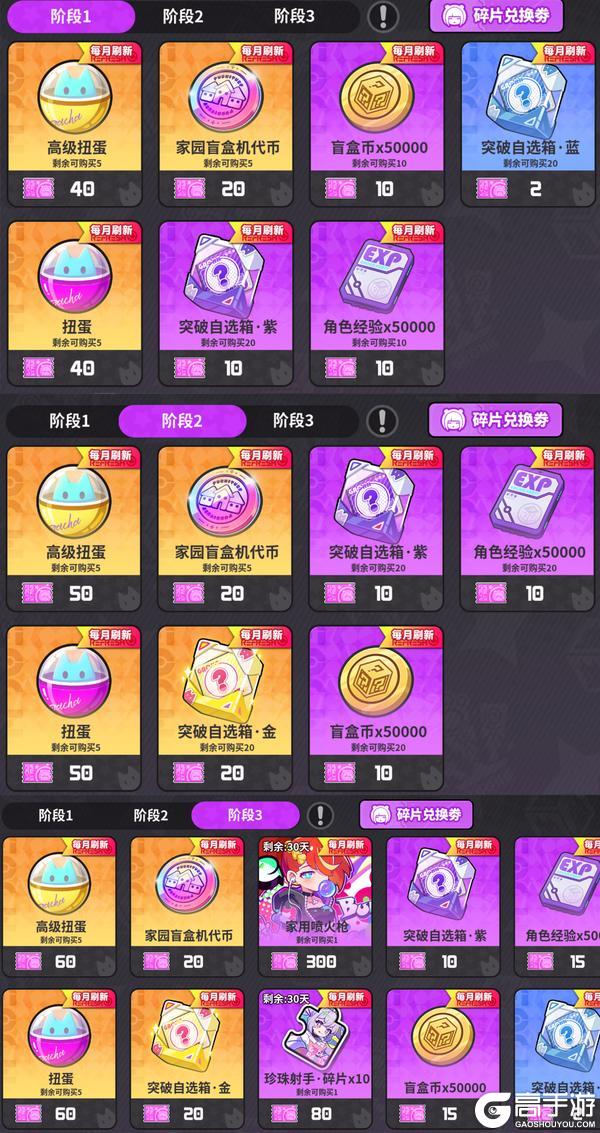 碎片溢出优化方案实装！兑换系统全面升级！暗夜公主安娜上线！
