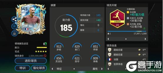 赛季最佳传奇队套顶级球星详解