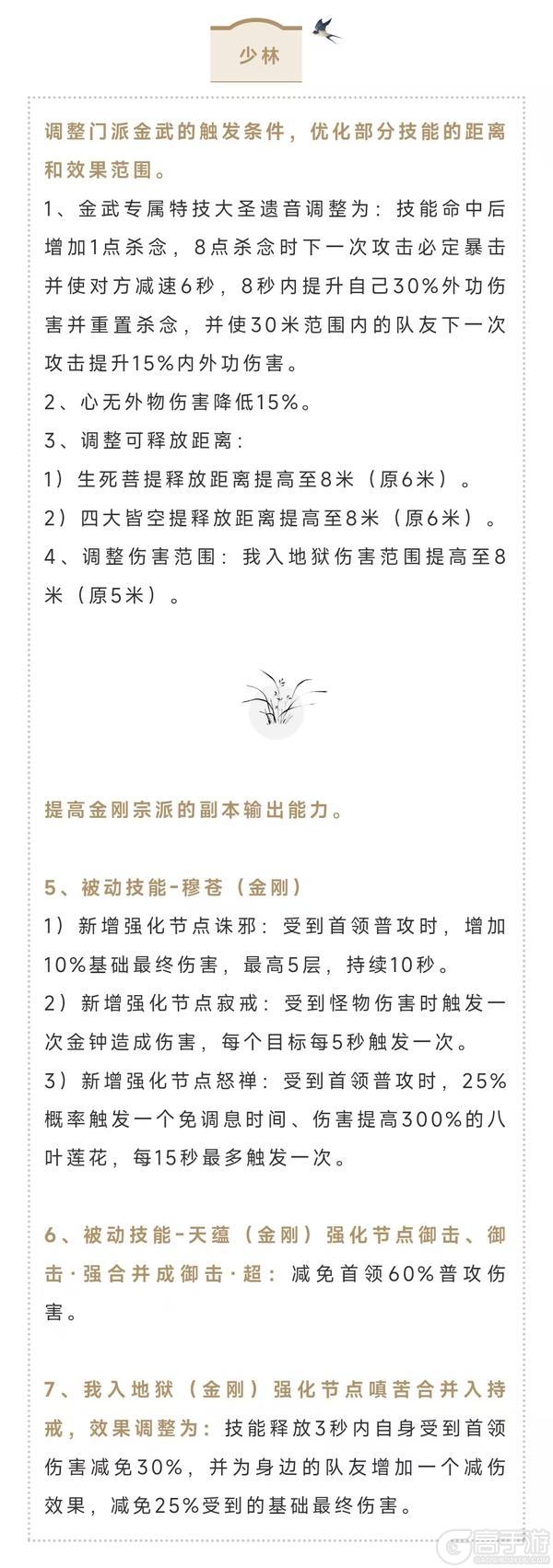 《一梦江湖》职业平衡调整测试来袭！