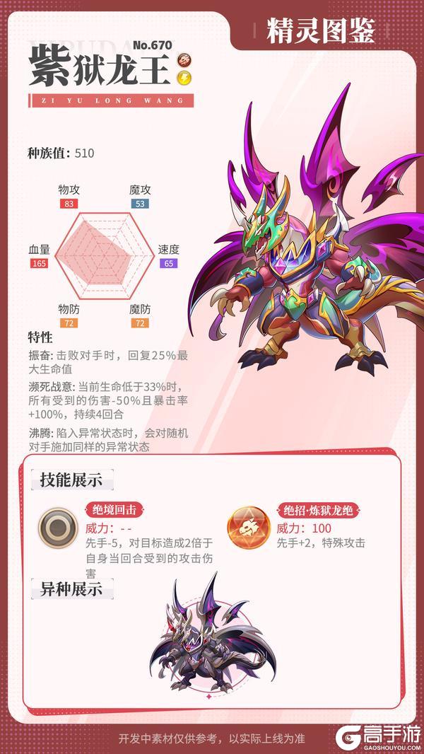 精灵百科|黯瞑拉姆&紫狱龙王&冲霄&巨木将军【原文有视频】