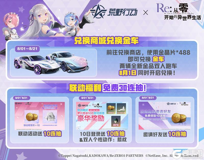荒野行动 ×『Re:ZERO』联动福利公开