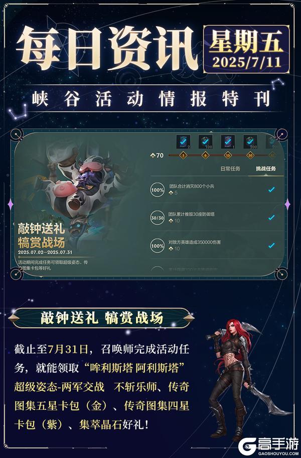【周年庆福利前瞻】5张皮肤免费送！7月20日登录不容错过！