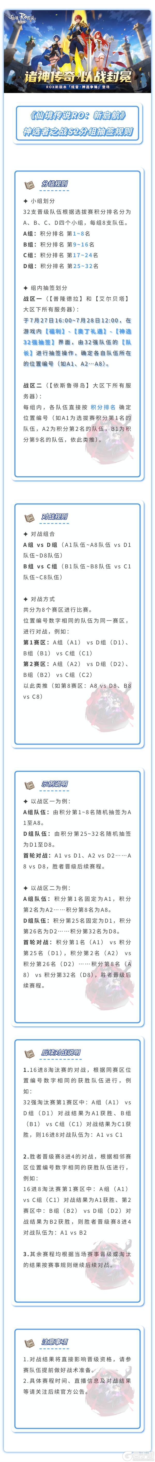赛事播报 | 《仙境传说RO：新启航》神选者之战S2分组抽签规则