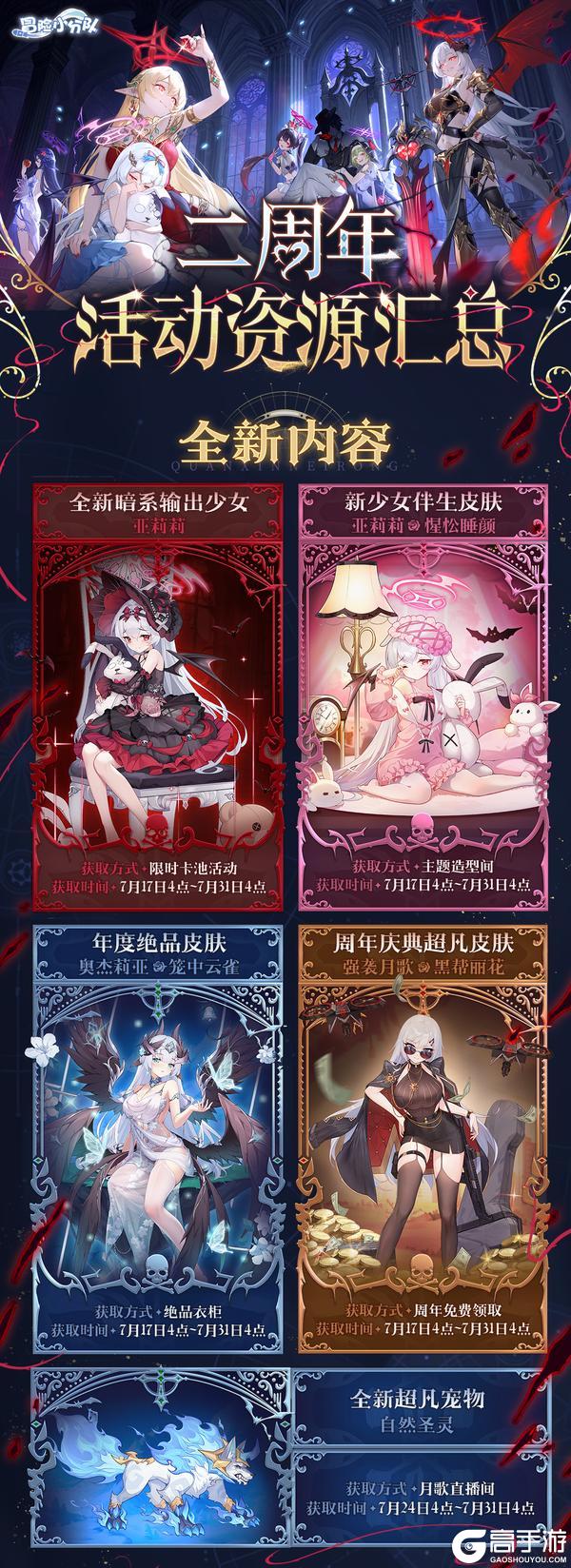 【7.17二周年】版本内容大汇总！新少女！新红宠！新副本！