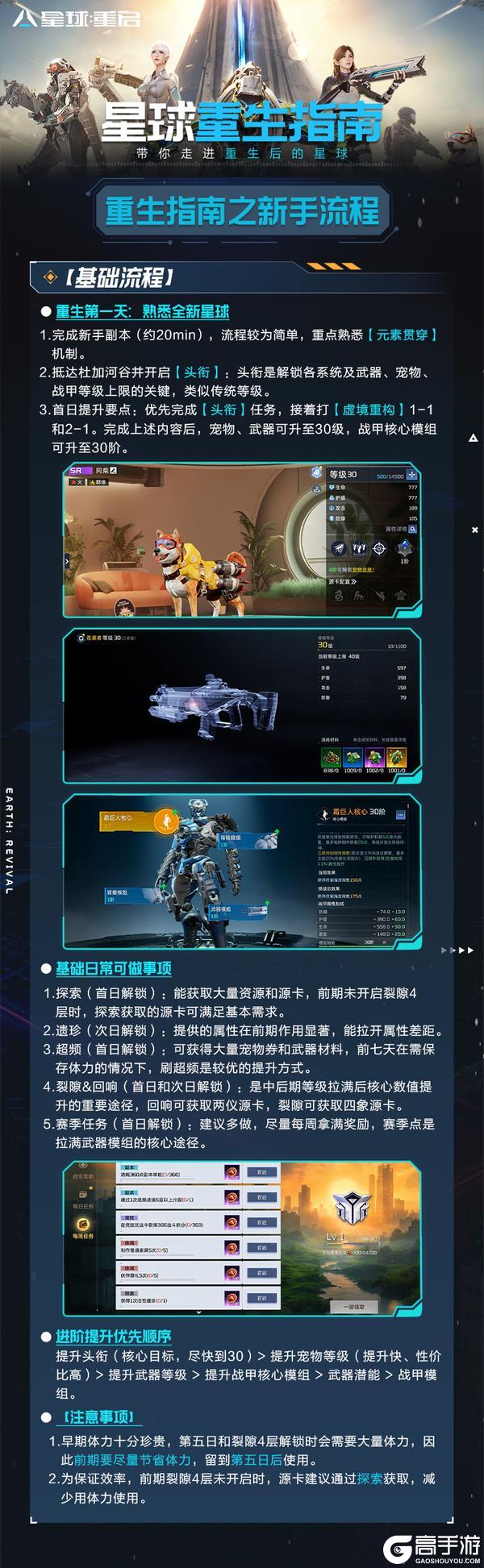 秒懂重生服！《星球重生指南》一图流带你爽玩新星球！