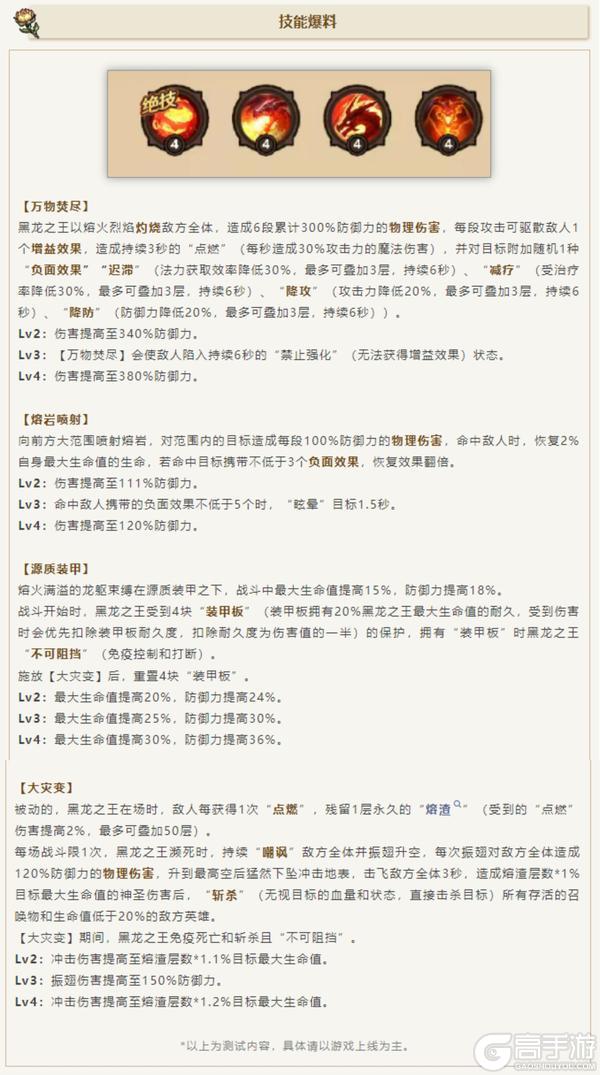 英雄登场爆料丨龙炎焚世,终焉降临—「黑龙之王」见面礼送上!