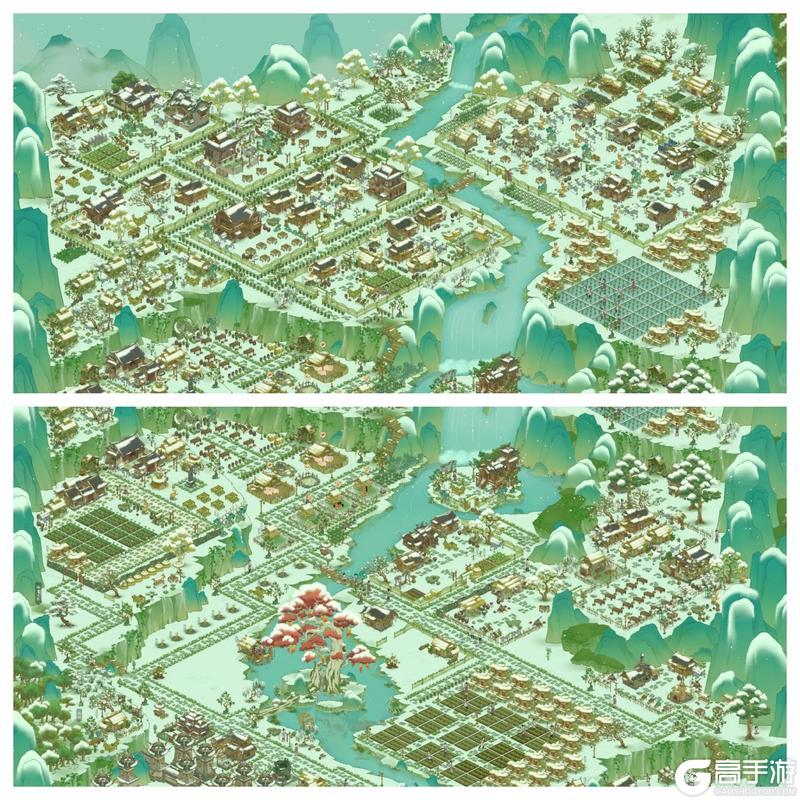 布局展示 | 禾黍成行,溪绕柴门