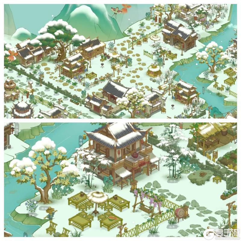 布局展示 | 禾黍成行,溪绕柴门