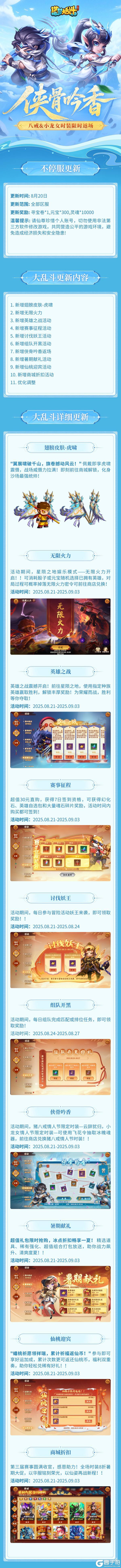 《造梦大乱斗》「8月20日更新」八戒&小龙女时装限时返场!