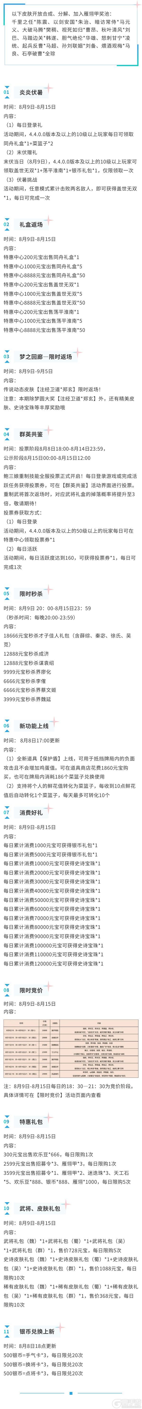 《三国杀移动版》官方活动：炎炎伏暑