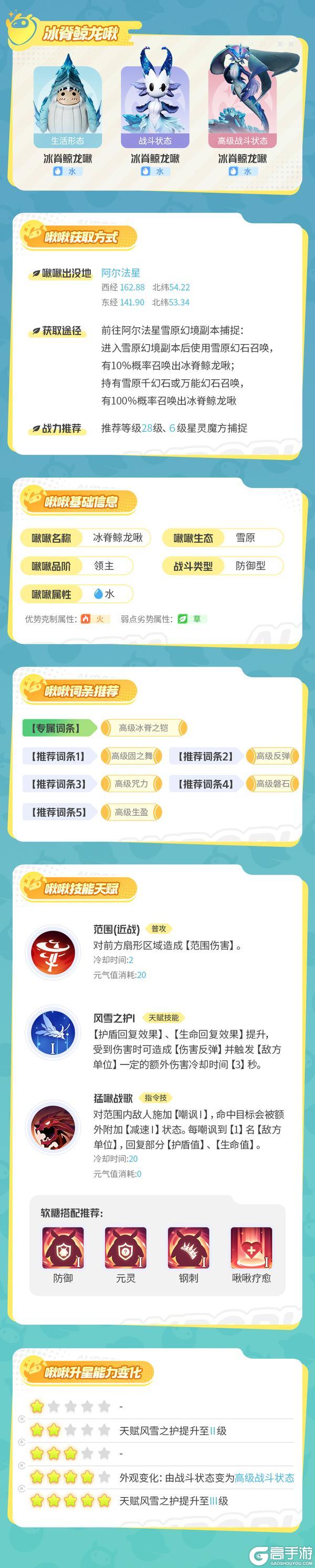 《创造吧!我们的星球》冰雪女王——冰脊鲸龙啾