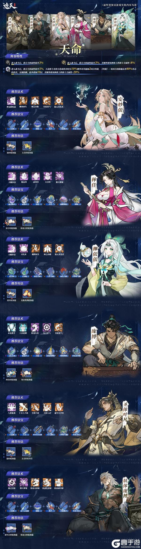 《遮天：凡尘一叶》新手攻略|天命阵容搭配