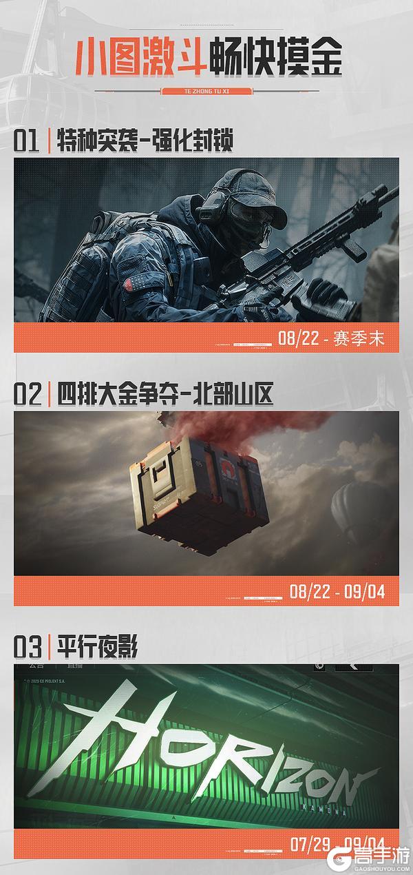 暗区日历丨少女前线套装返场！特种突袭、四排大金争夺玩法上线！