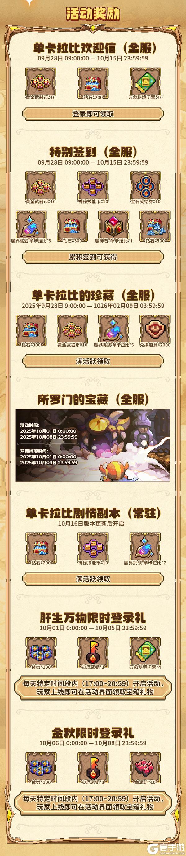 《我的勇者》【肝生万物节】版本月历+福利汇总来袭！