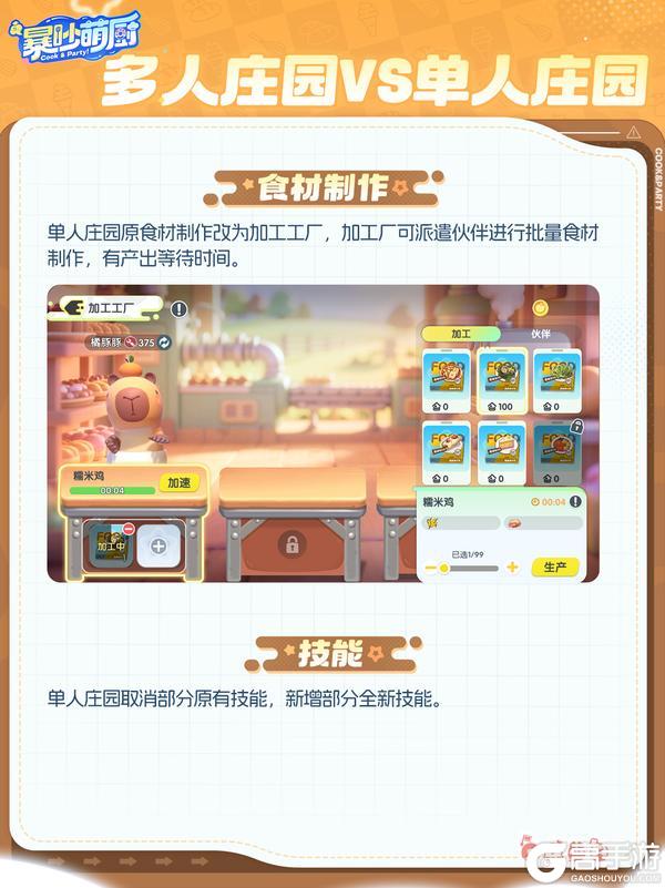 《暴吵萌厨》多人庄园VS单人庄园 焕新亮点抢先看