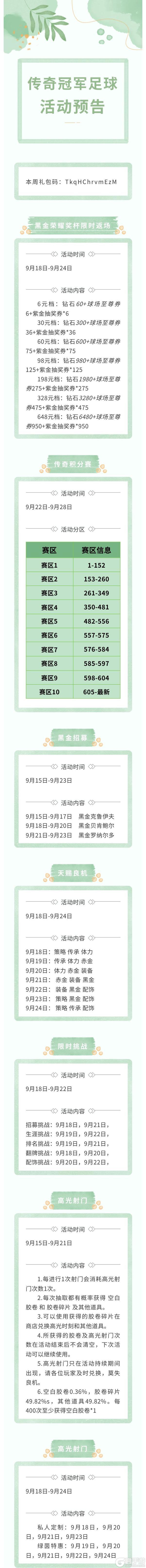 《传奇冠军足球》黑金荣耀奖杯限时返场