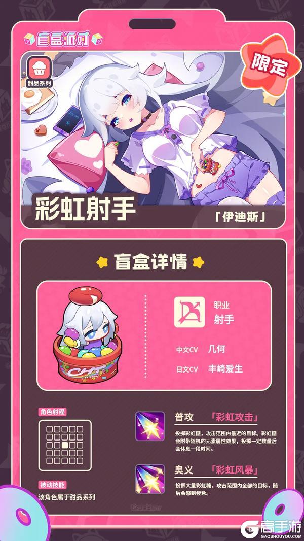 《盲盒派对》【盲盒信息回顾】粉白梦魔 & 彩虹射手