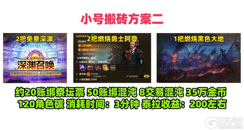 【搬砖】当前版本五大搬砖攻略，你的小号在用哪一种？