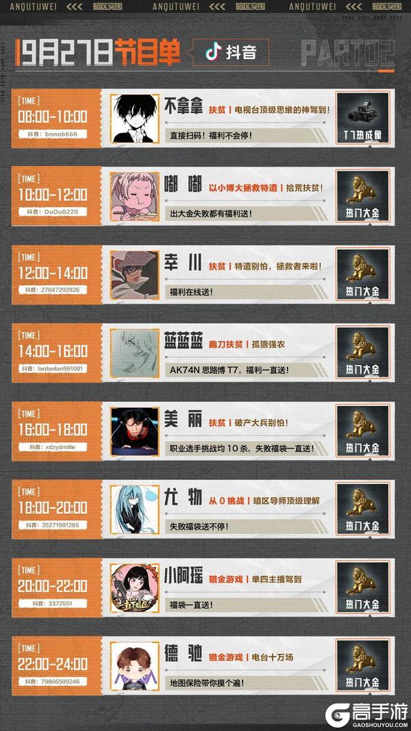 《暗区突围》暗区超级周末丨“狙击”成功送刀皮！小杰&落小日组排联动