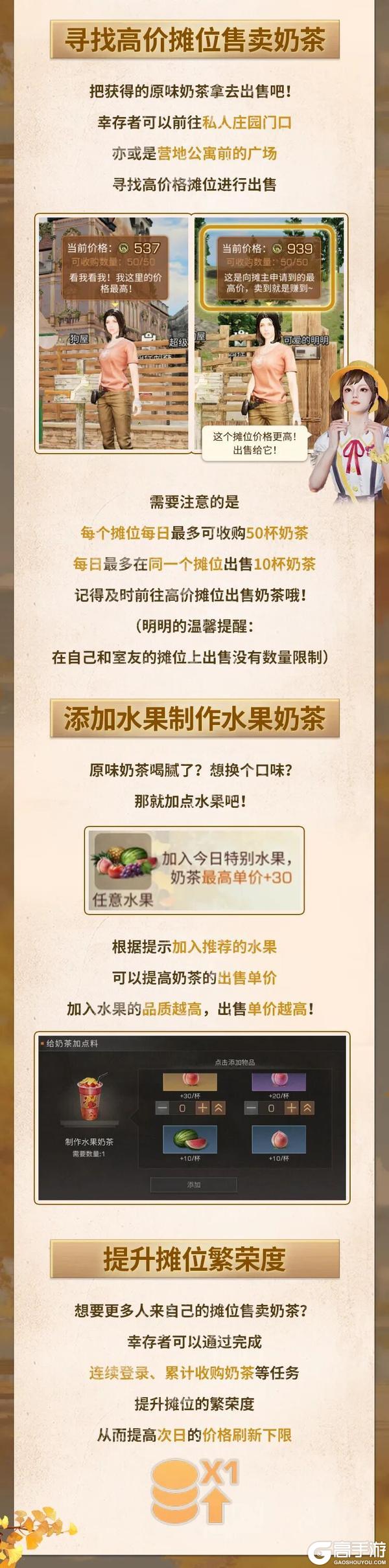 《明日之后》甜度超标 废土限定特色奶茶即将开启出售