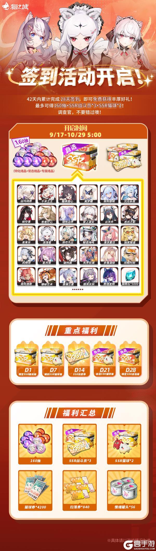 《猫之城》签到活动来啦!