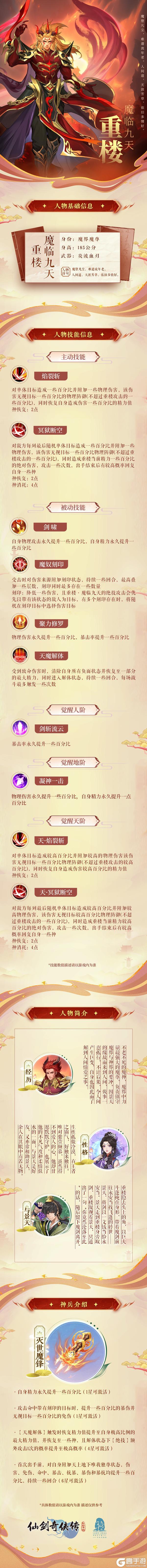 《仙剑奇侠传新的开始》重楼·魔临九天|纵横吟啸相思恋 魔堕凡尘遣流年