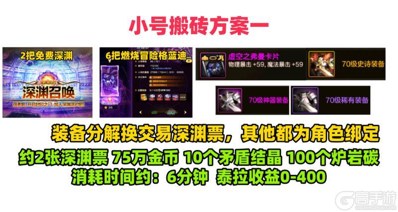 【搬砖】当前版本五大搬砖攻略，你的小号在用哪一种？