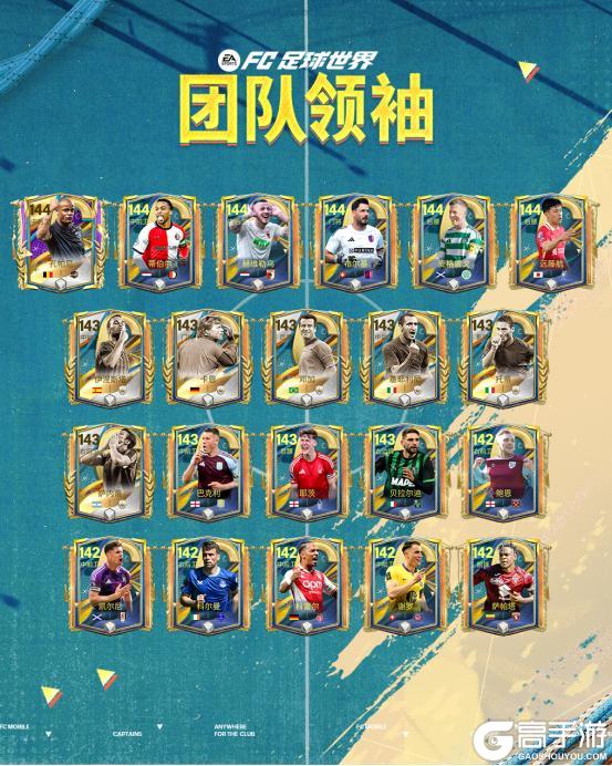 全新活动团队领袖上线！五大传奇球员登场，FC PRO冠军杯活动开启