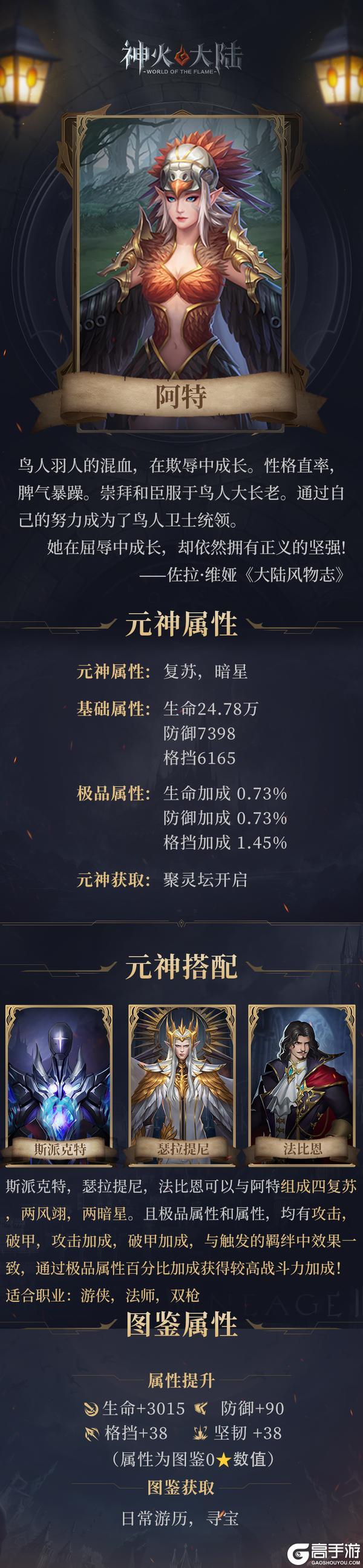 《神火大陆》神火人物志丨阿特元神搭配秘籍来袭 内含福利