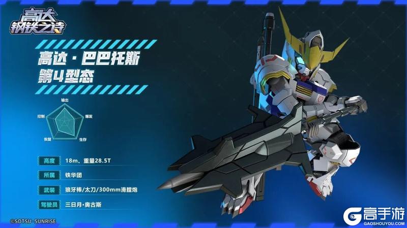 《高达钢铁之诗》新月之下盛放的钢铁之花——高达·巴巴托斯 第4型态