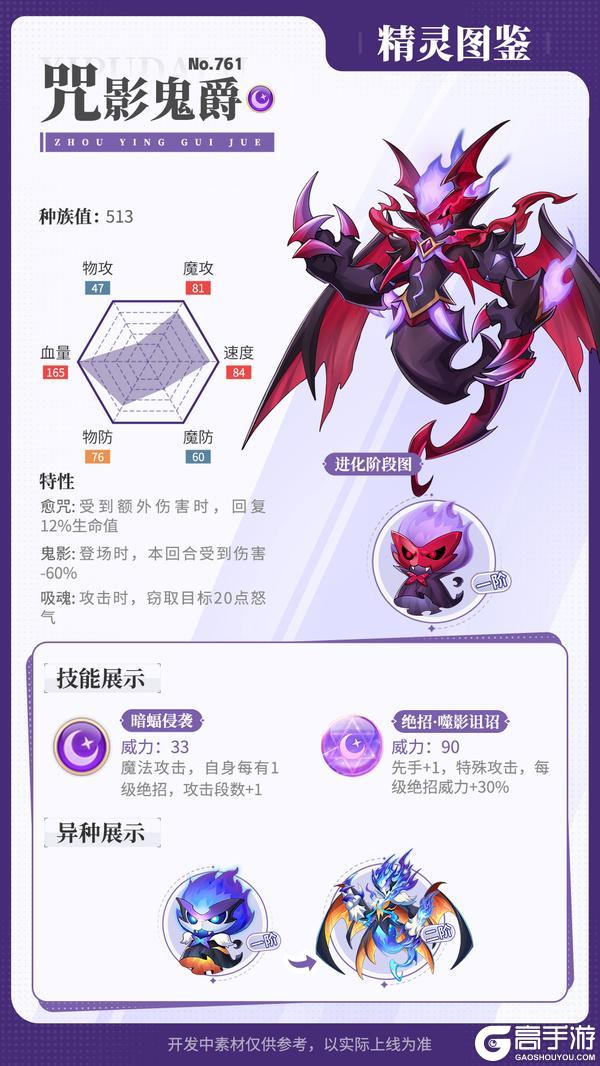 《西普大陆》精灵百科|咒影鬼爵&影吼&圣·炎凰&圣·苍角