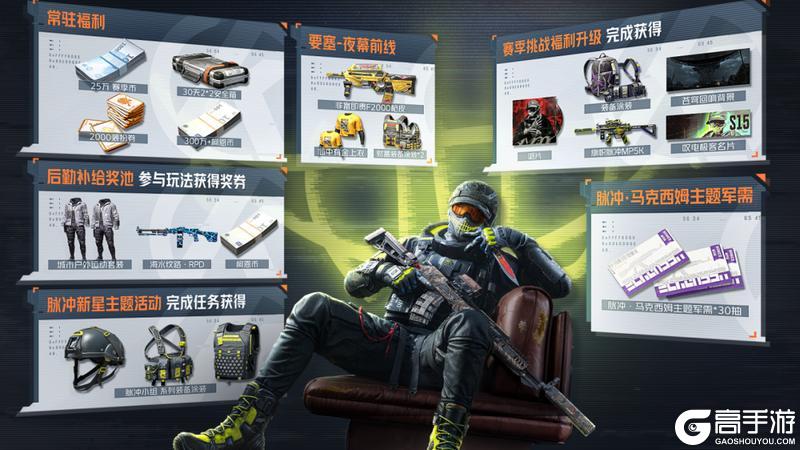 《暗区突围》300万+柯恩币、限定套装&枪械涂装、免费30连!S15赛季全新福利!