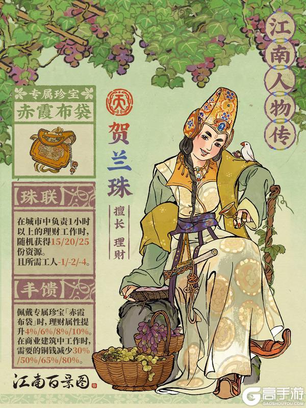 《江南百景图》【江南人物传】全新天级居民「贺兰珠」