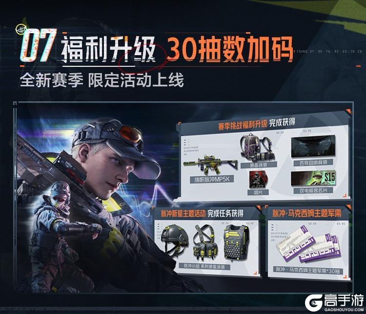 《暗区突围》马克西姆即将登场,新军需送30抽!S15新内容大汇总!