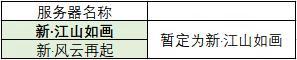 《遇见逆水寒》黄金服服务器合并候选名单公布