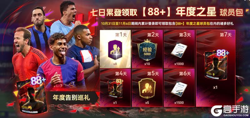 来《最佳球会》参加年度告别巡礼得88+球员包!