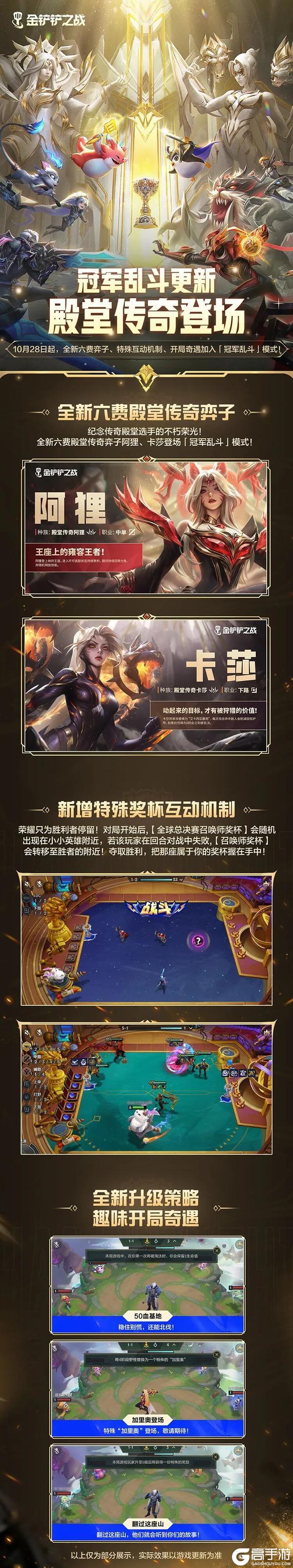 《金铲铲之战》6费传奇定战局!金铲铲更新及JOC赛报新鲜出炉