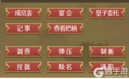 《皇帝成长计划2》东厂攻略:东厂六尚详解