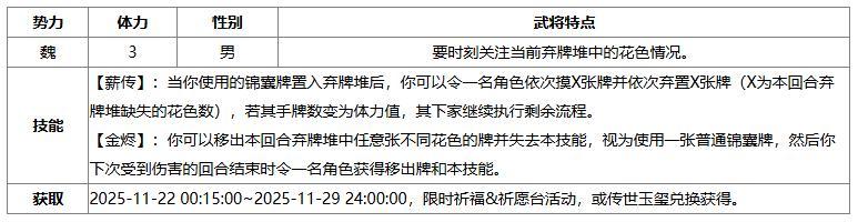 《三国杀OL》小雪祈福谋戏志才来袭 族钟琰琳琅绘卷上新