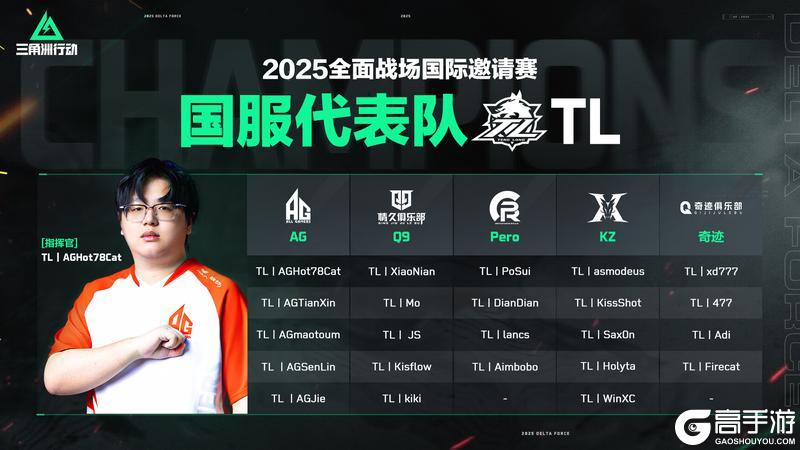 《三角洲行动》恭喜腾龙（TL）战队在全面战场国服选拔赛中夺得冠军！