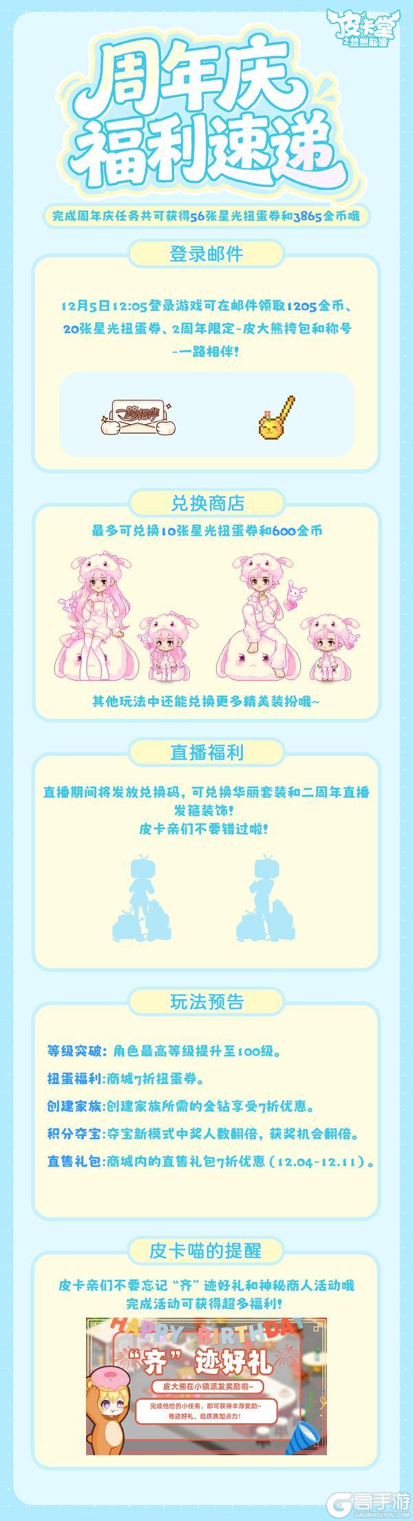 《皮卡堂之梦想起源》周年庆福利速递