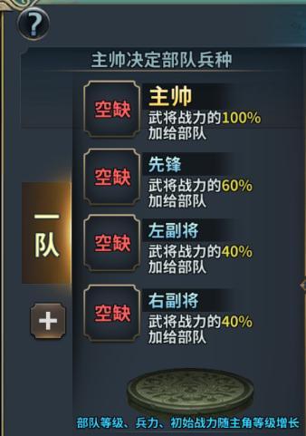 群英打三国正版武将&兵种克制关系及阵容搭配推荐