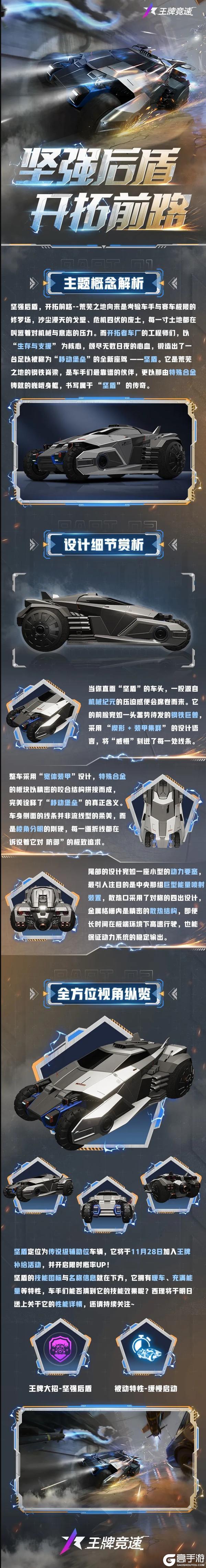 《王牌竞速》坚盾就由我来为你开拓前路！