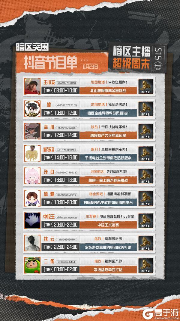 《暗区突围》主播超级周末丨千元Q币？万元奖金？速来直播间锁定！