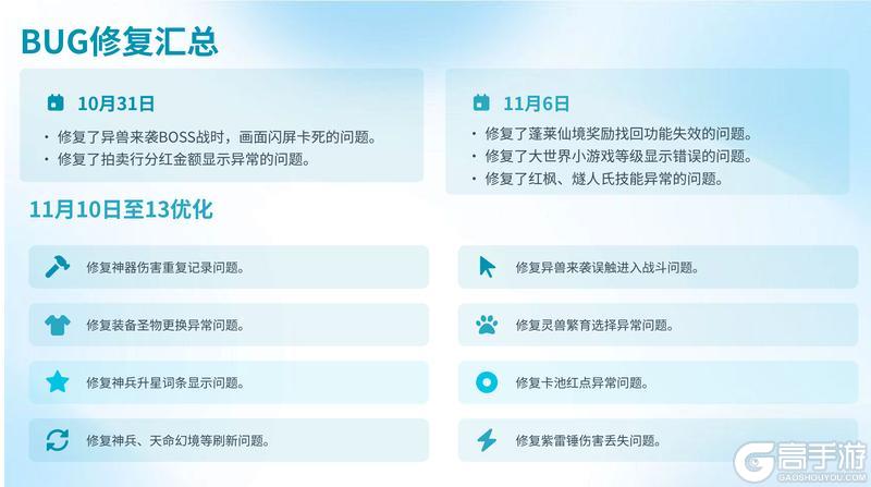 《山海幻境》第三期优化报告!内含超多重磅内容哦~(含新玩法+神兵十连礼包