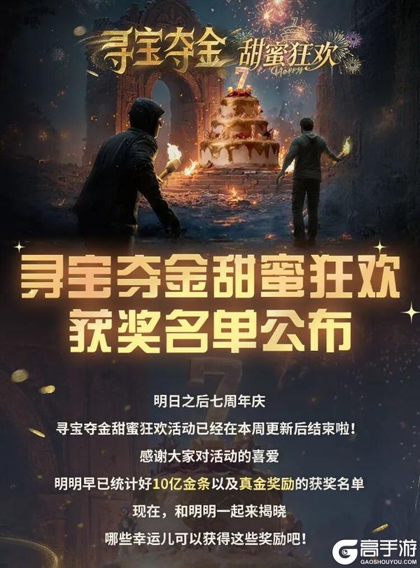 《明日之后》寻宝夺金甜蜜狂欢落幕获奖名单闪耀揭晓