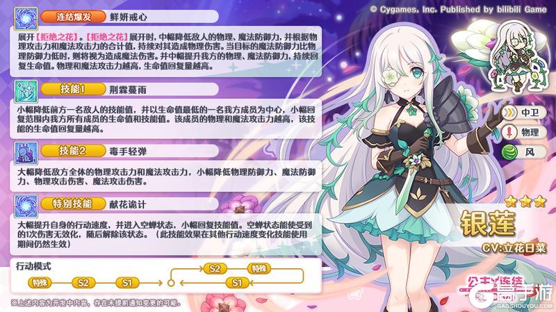 《公主连结》期间限定角色★3「银莲」技能详情公开！