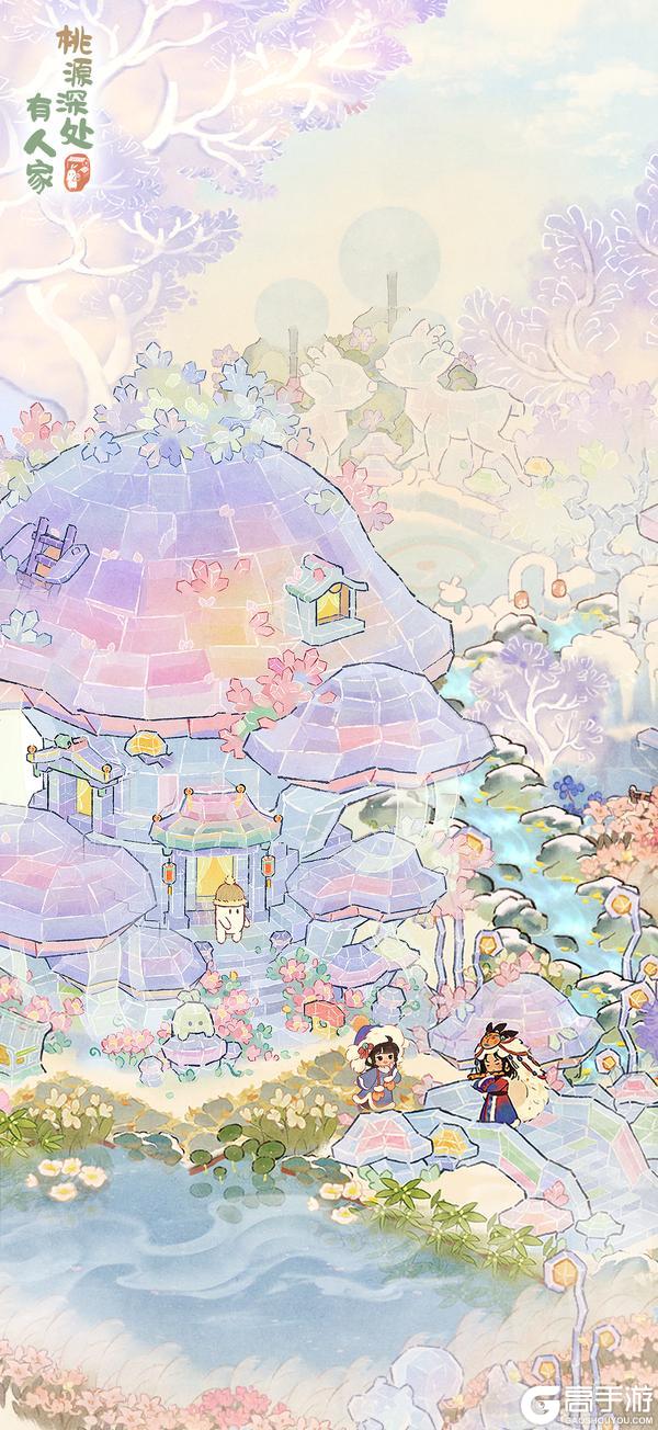 《桃源深处有人家》萝萝山搭建灵感丨雪，把萝困在这里！