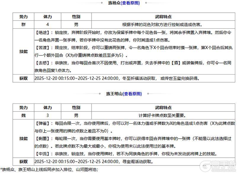 《三国杀OL互通版》【官方活动】冬至祈福族杨众来袭 清雅趣逗*清河公主寻宝阁上新