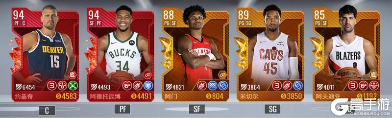 《美职篮篮球世界》阵容推荐:六套开荒阵容搭配指南!
